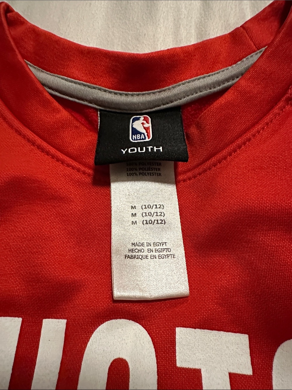 NBA Houston Rockets Red Pullover Sweatshirt - Picture 3 of 4